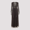 Alberta Ferretti Chiffon Long Dress