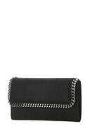 Stella McCartney Black Shaggy Deer Falabella Brieftasche