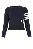 Thom Browne Midnight Blue Cotton Felpa