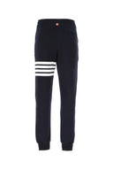 Thom Browne Navy Blue Cotton Joggers