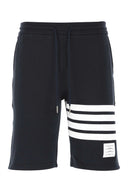Thom Browne Dunkelblaue Baumwoll-Bermudashorts