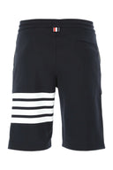 Thom Browne Dunkelblaue Baumwoll-Bermudashorts