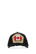DSQUATEd Black Cotton Baseball Cap