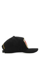 DSQUATEd Black Cotton Baseball Cap