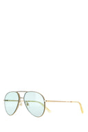 Gucci-Sonnenbrille aus goldenem Metall