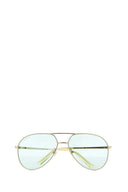 Gucci-Sonnenbrille aus goldenem Metall
