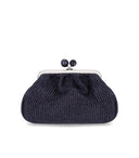 Max Mara Weekend Pasticcino Fortuna Medium Navy Blue Clutch