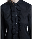Ann Demeulemeester Erma Slim Fit Ruffled Shirt Light Cotton