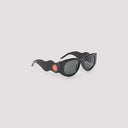 Casablanca Metal Oval Wave Acetate Sunglasses