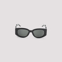 Casablanca Metal Oval Wave Acetate Sunglasses
