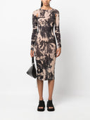 Y readamo imprimido esculpido jersey corta