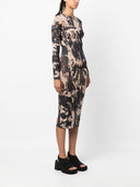 Y readamo imprimido esculpido jersey corta