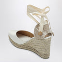 Castañer Joyce White Espadrilles In Satin