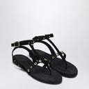 Castañer Low Heeled Black Pati With Studs