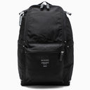 Marimekko Black Nylon Logo Patch Backpack