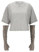 Giuseppe Di Morabito Crystal Sleeves T Shirt