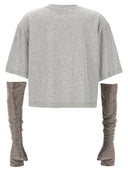 Giuseppe Di Morabito Crystal Sleeves T Shirt