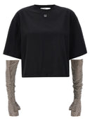 Giuseppe Di Morabito Crystal Sleeves T Shirt