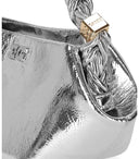 Ganni Bou Mini Silver Handbag
