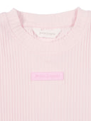 Palm Angels Logo Rib Baby Tee S/S Girl