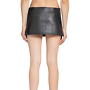 Prada Leather Mini Skirt