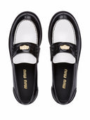Miu Miu Mocassini Spazzolato Bicolore