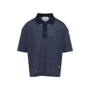 Ami Striped Boxy Fit Polo