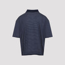 Ami Striped Boxy Fit Polo