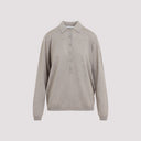 The Frankie Shop Tala Knit V Neck Polo