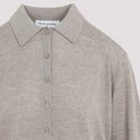 The Frankie Shop Tala Knit V Neck Polo