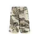 Stone Island Linen Bermuda Shorts