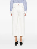 Thom Browne Relaxed Fit Pleated Trouser In Cotton Twill