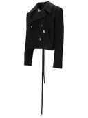 Ann Demeulemeester Truide Double Breasted Caban Melton Wool