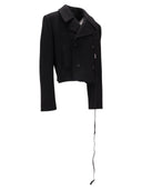 Ann Demeulemeester Truide Double Breasted Caban Melton Wool