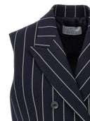 Giuseppe Di Morabito Double Breasted Pinstripe Vest