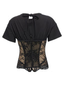 Giuseppe Di Morabito Lace Bodice Insert Top