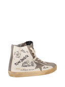 Golden Goose Francy Nappa Upper Suede Toe Star And List With Journey Print