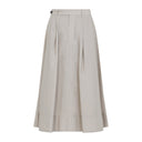 Brunello Cucinelli Cotton Midi Skirt