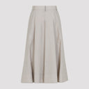 Brunello Cucinelli Cotton Midi Skirt