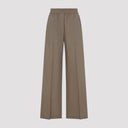 Brunello Cucinelli Wide Leg Cotton Pants