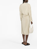 Lemaire Officer Collar Twisted Dress