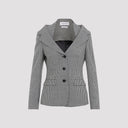 Alexander Mc Queen Off Shoulder Jacket Harness