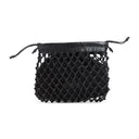 The Frankie Shop Morgan Leather Macramé Small Pouch