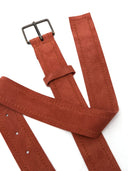 Fort Buckle Suede Belt