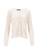 Cardigan La Rose La Rose lavorato a maglia bianco