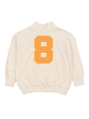 Mini Rodini Alien City Fc Emb Half Zip Terry Sweatshirt