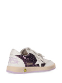 Golden Goose Ballstar Strap Glitter Upper Leather Toe Strap Star Heel And Spur