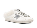 Golden Goose Super Star Sabot Leather Upper Glitter Star Shearling Lining