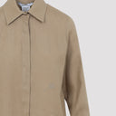 Max Mara Falasco Linen M Logo Shirt