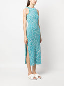 Vitelli Flow Jacquard Scoop Back Maxi Dress